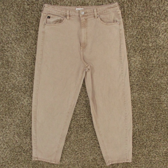 Kancan Jeans Women's 30 Pink Sonya High Rise Slim Balloon Stretch Denim - Picture 1 of 7